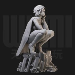 1/24 Resin Figure Model Kit Sexy Agent Girl Unassembled, Unpainted Kit.