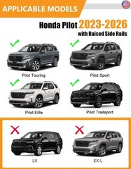 KINGGERI 300lbs Roof Rack Cross Bars Compatible with Honda Pilot 2023-2026
