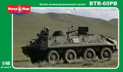 The BTR-60PB Armored Ppersonnel Carrier Scale Model Kit 1/48 Mikro Mir 48-012