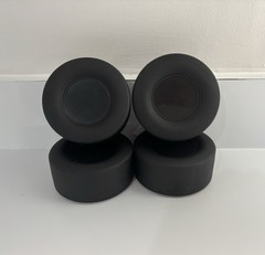 4 X 1/8 Scale Black Rubber Tires Set # 1 Drag Slick For REVEL 1:8 Model Cars NEW