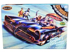 SKILL 2 MODEL KIT 1966 BATMOBILE W/CATWOMAN & PENGUIN 1/25 POLAR LIGHTS POL998