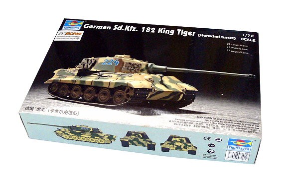 TRUMPETER 07201 Military Model 1/72 German Sd.Kfz.182 King Tiger Hobby P7201