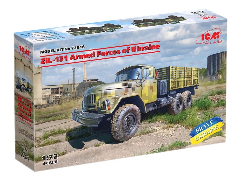 ICM 1/72 ZiL-131 6×6 Open Cargo Truck AFU ZSU Armed Forces of Ukraine Model Kit