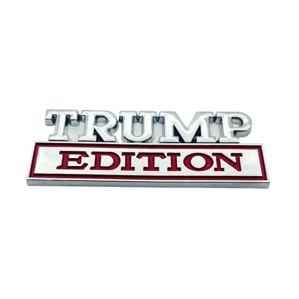 2 Pcs Trump Edition Emblem Car 3D Decal – Side, Rear, Front, Hood, Trunk Badge