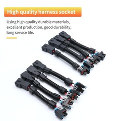 8Pcs LS1 LS6 LT1 EV1 Injector Harness，Pigtails to Multec LQ4, LQ9 4.8 5.3 6.0 De