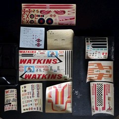 Old Pro, Watkins, 1952, 27 FD, Montana Decal Lot 1:24 AMT Waterslide 1:25 Decals