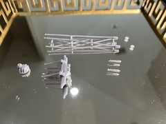 3dPrinted Chassis For Revell ’90 Mustang LX 5.0 1:25 Scale Model Kit W/rear end