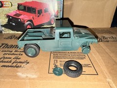 Incomplete Vintage Revell Snaptite Hummer Model Kit – Damaged Body