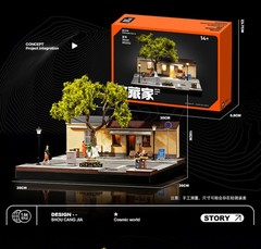 Collector 1:64 Coffee Shop Diorama Car Display Storage Decor Model
