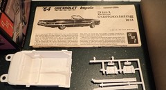 AMT 1963 Chevrolet Impala CV Lighted model kit unbuilt screw bottom 60s issue