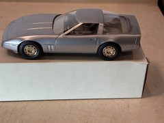 Lot of 3 1984, 1985, & 1986 Corvette Promo Cars Silver, Blue & Gold