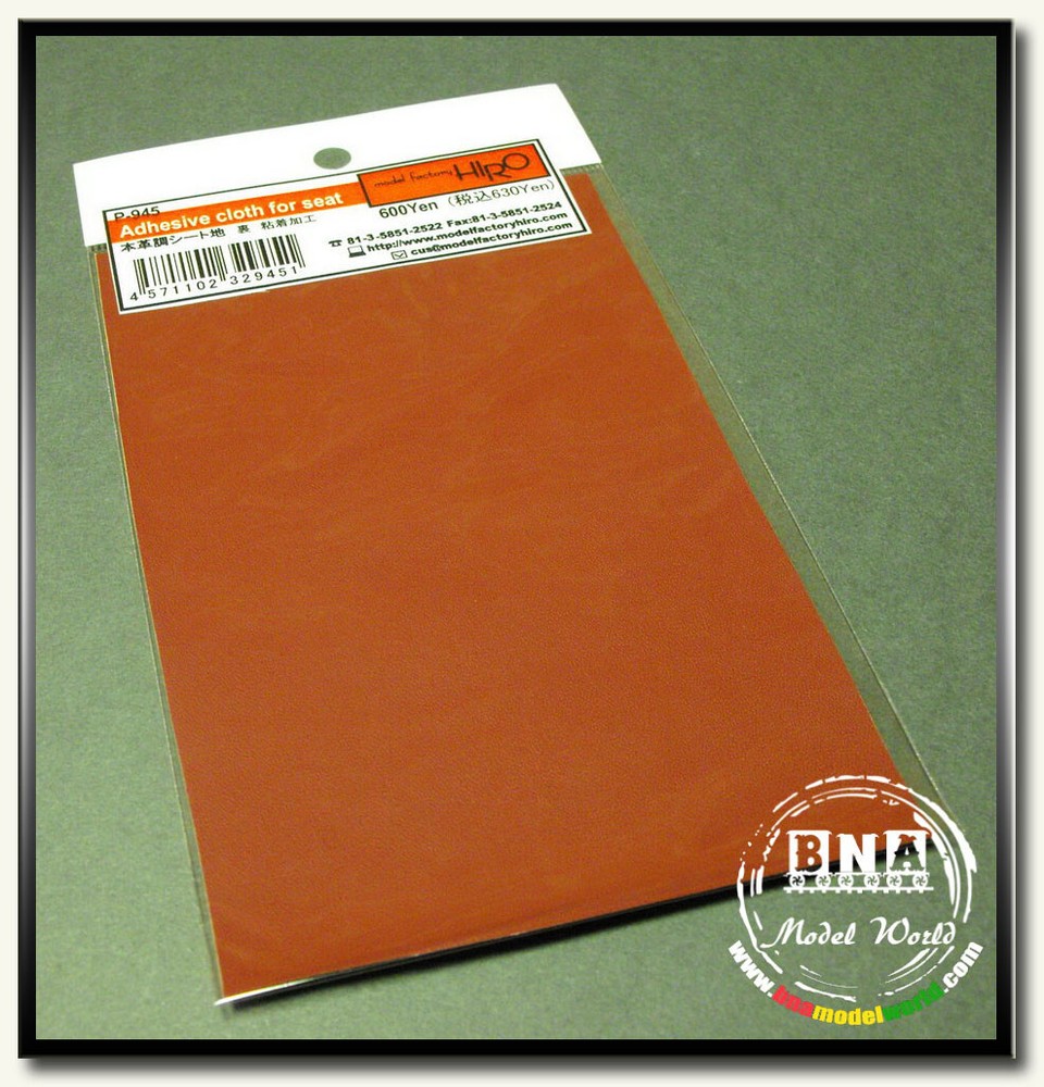 Model Factory Hiro Adhesive Leather-Look Cloth for Seat: Red (Size: 100 x 150mm)