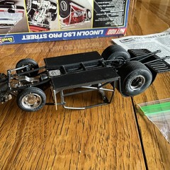 Revell Hot Rod Lincoln LSC Pro Street Kit #7456 1990 STARTED/INCOMPLETE