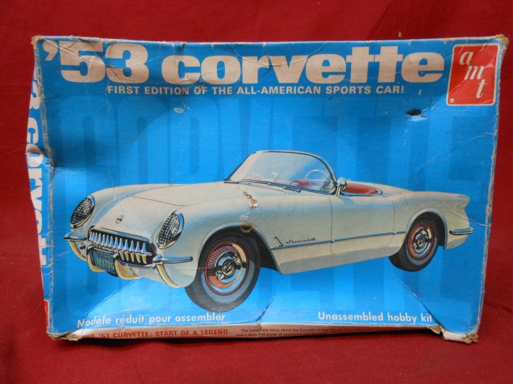 Vintage ‘53 Corvette Model Car Kit First Edition All-American Sports Car