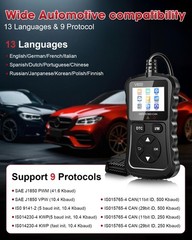 XIAUODO OBD2 Scanner Car Code Reader Support Voltage Test Plug and Play Fixd Car