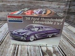 Monogram ’58 Ford Thunderbird Convertible 2 N 1 Plastic Model Car Kit