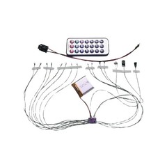 1/24or18 Universal Lighting kit police Model cars Modific Remote Control LED