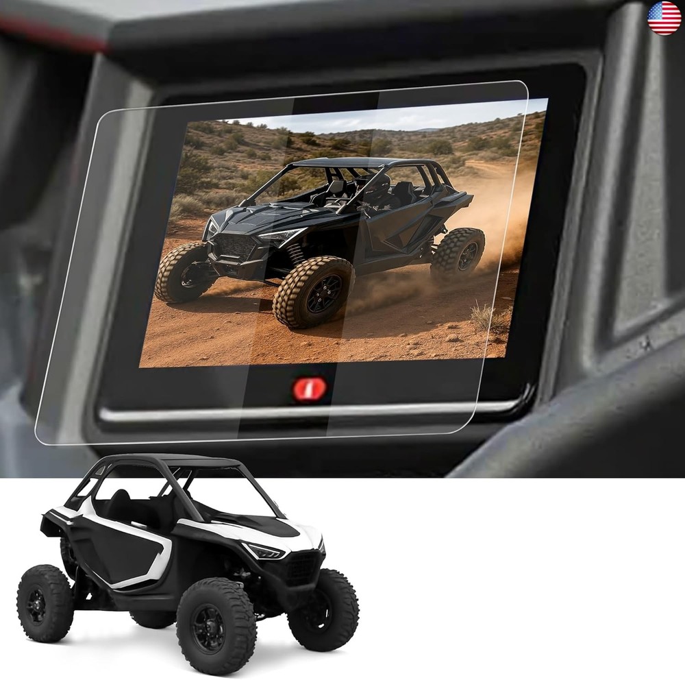 7” Ride Command Screen Protector, Tempered Glass Screen Protector Compatible