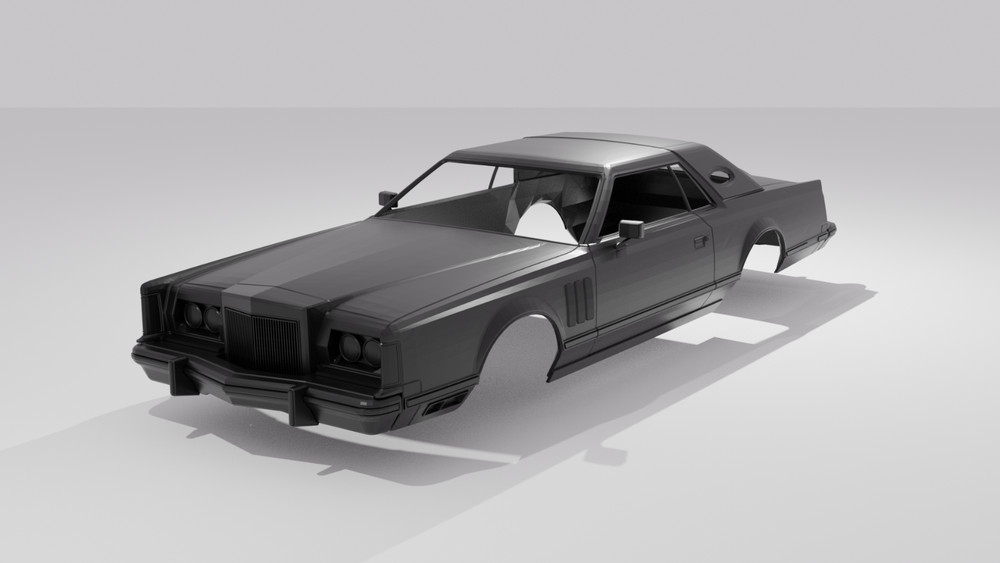 1/24 Resin Lincoln Continental Mark V Body 3D Printed