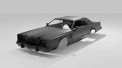 1/24 Resin Lincoln Continental Mark V Body 3D Printed