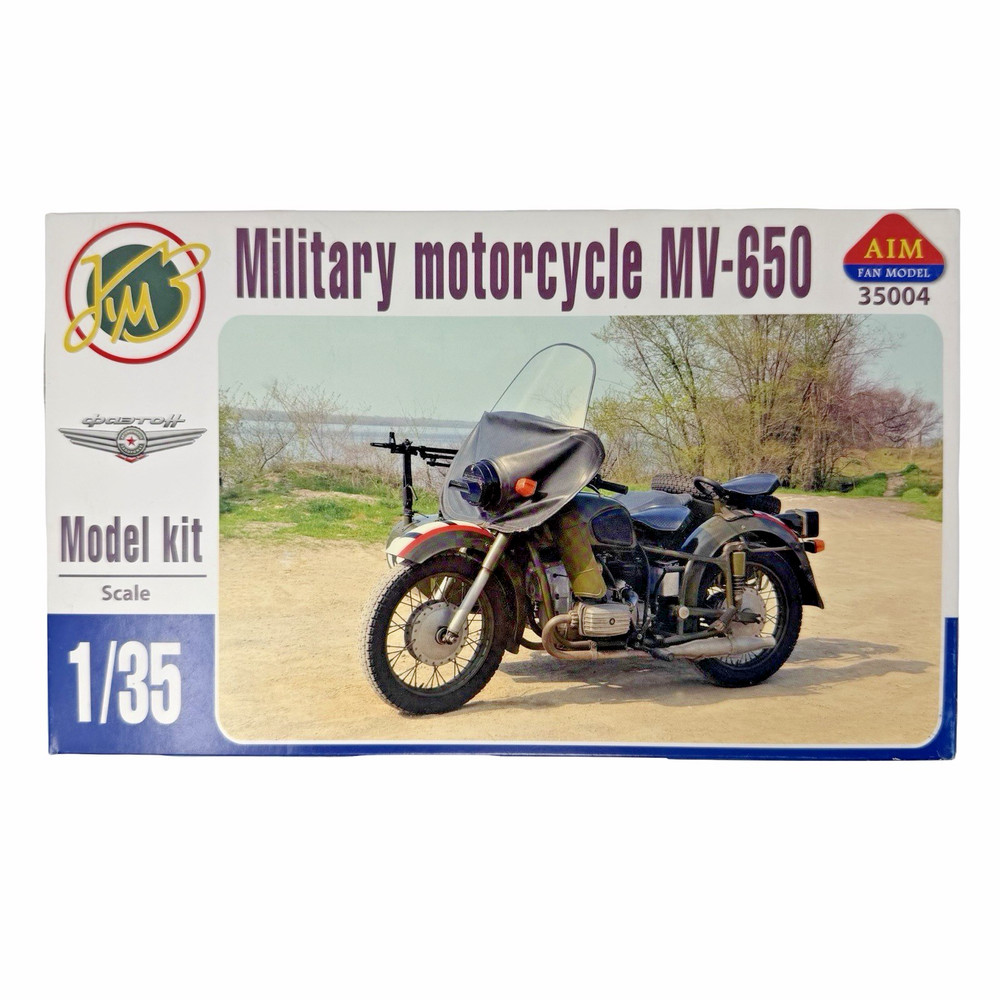AIM Fan Model MV-650 Military Motorcycle 1/35 Scale Model Kit NOS Ukraine