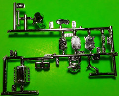 1940 Willys Pickup Gasser 1/25 350 Olds Rocket Engine Blower Long Tube Headers
