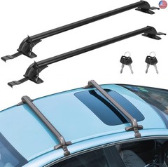 TeqHome Universal Roof Rack Cross Bars, 43-inch Aluminum Lockable Car Top