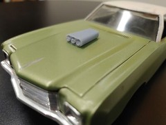 1/24 1/25 3D Resin Vintage Finned Hilborn & Bug Catcher Scoop Pair-Custom-Model