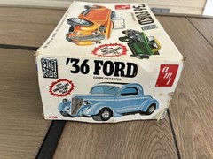 Vintage 1970s AMT ’36 Ford Coupe Model Kit #A136 (Partial Build) +FAST SHIPPING!