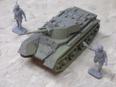 MIR / Roco Minitank Compatible WWII Russian bT-7 & Airfix Soldiers Lot#7421B©