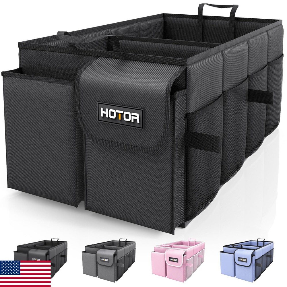 HOTOR Car Trunk Organizer – Foldable, Durable Storage for SUVs, Sedans & Trucks