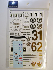 Decalpool 1/24 BMW 635CSi “JPS” ATCC 1985 (CHROME GOLD) Decal Sheet DP184