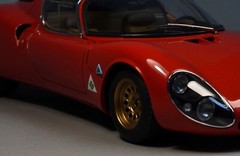 Race Car 1 18 Classic Vintage Racing 24 Custom Concept Carousel Red 12