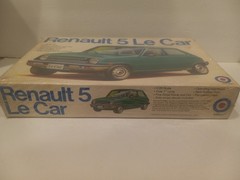 Vintage Renault 5 Le Car Entex Plastic Model Kit Sealed In Box – Extremely RARE!