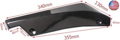 2Pcs Car Universal Rear Bumper Lip Diffuser Splitter Canard Protector Universal