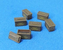 Legend Productions 1/35 Modern 50 CAL Ammo Box (27xClosed, 3xOpen & 3xAmmo Belt)