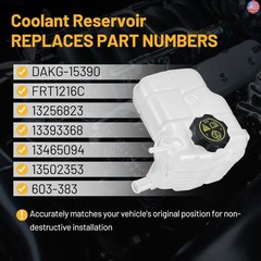Coolant Reservoir Tank 603-383 Compatible with 2010-2016 Chevy Cruze 2012-2014