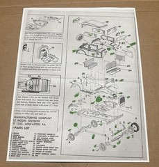 Hubley Model A Victoria Metal Model Kit 1/20 Scale No. 4866-300 Vintage Complete