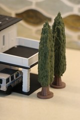 1/64 Scale Trees Set of 6 Diorama Scenery Diecast Car Display S Scale Model 5in