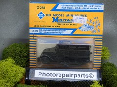 Roco Minitanks New WWII US M-3 Halftrack W/50 Cal MG Lot#7402©