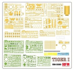RYEFIELD MODEL RM-5080 1/35 Sd.Kfz.181 Tiger I Late Production w/ Full Interior