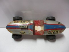 Vintage Wooden Soap Box Derby Race Car