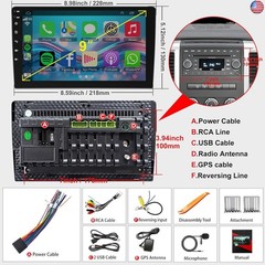 8 Core QLED Screen 1280 * 800 Car Radio Double Din Android 13 GPS Navigation
