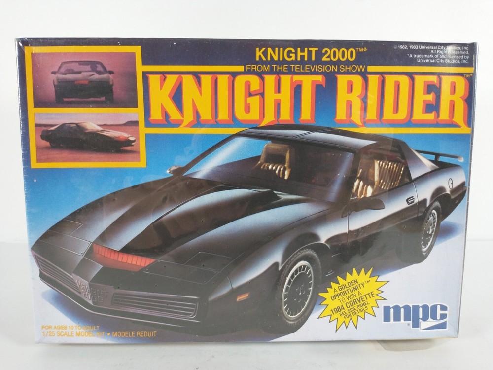 KITT Knight 2000 Knight Rider MPC 1:25 Model Kit # 1-0675 Sealed Box 1984