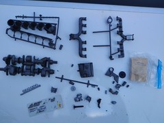 Revell 1961 Chrysler Slant Six Motorized Engine 1/4 Model Kit H-1553 *Incomplete