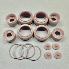Custom VW OEM Wide Wheels and Tires Set 1/24 1/25