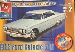 63 Ford Galaxie WHITE WALL TIRES 163 1623B Model Car Parts