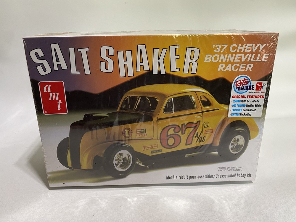 AMT Salt Shaker 37 Chevy Bonneville Racer Retro Deluxe Plastic Model Kit Sealed