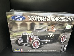 1929 29 FORD Model A Roadster REVELL 1/25 Scale 2 in 1 Plastic Kit Lvl 5 Sealed