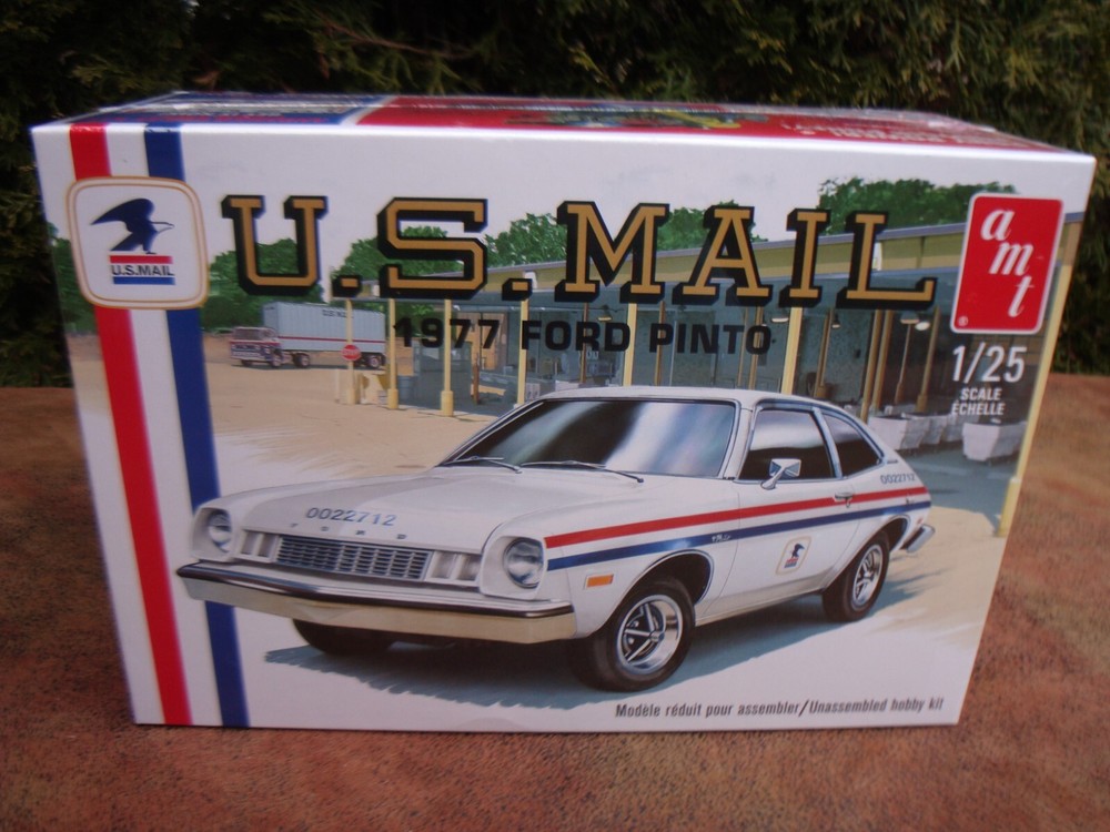U.S. Mail 1977 Ford Pinto Model Car Kit- 1/25 scale by AMT #1350 (2022) NEW